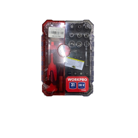 Bộ tua vít và đầu vặn (1 bộ = 31 cái) Workpro - WP200539