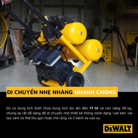 MÁY NÉN KHÍ KHÔNG DẦU DEWALT 17L DXCM3321782