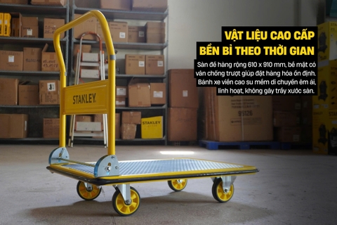 Xe đẩy hàng 4 bánh gấp gọn 300kg Stanley PC528