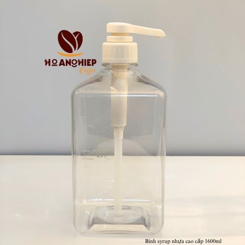 Bình Bơm Siro Nhựa 1600ml