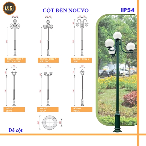 Cột đèn NOUVO