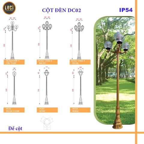 Cột đèn DC02