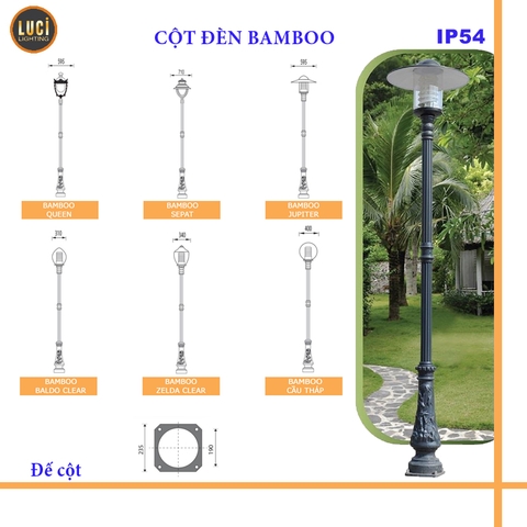 Cột đèn BAMBOO