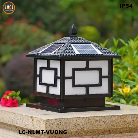 Đèn trụ cổng Năng lượng mặt trời LC-NLMT-VUONG