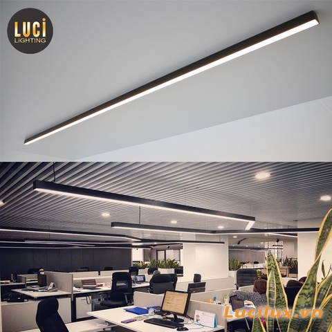 Đèn thanh nhôm lắp thả dài