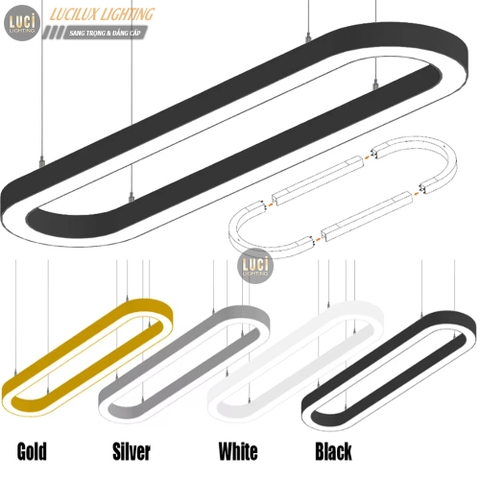 Đèn thả văn phòng hình OVAL