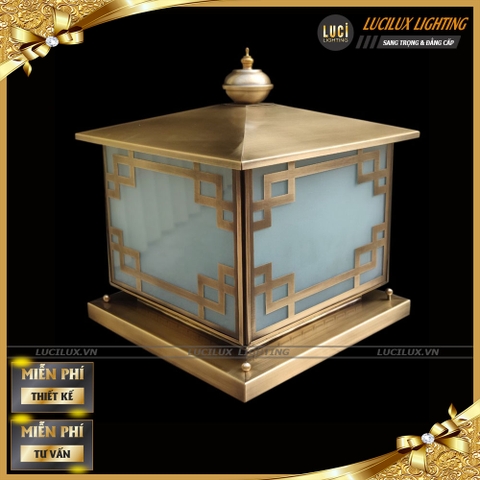 Đèn trụ cổng đồng LC-4112