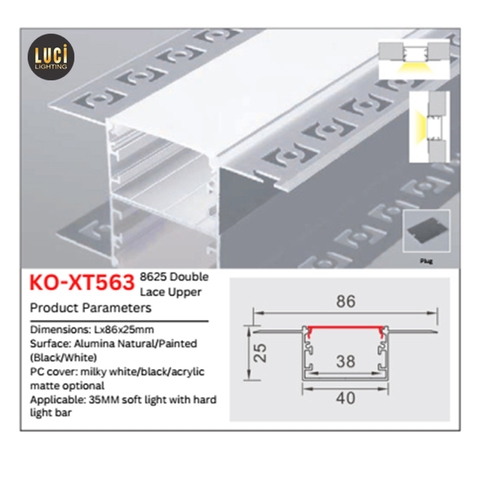 Nhôm âm trần thạch cao KO-XT563