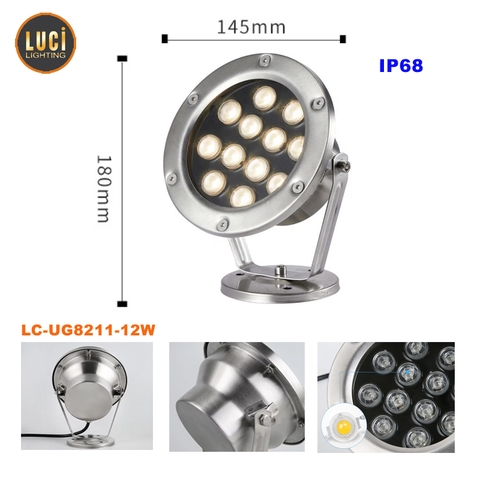 Đèn led âm nước LC-UG8211-12W