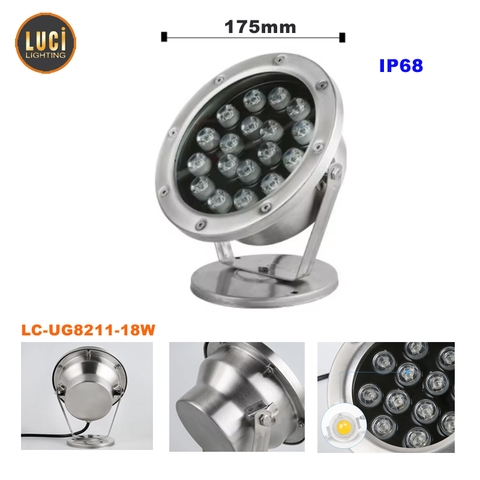 Đèn led âm nước LC-UG8211-18W