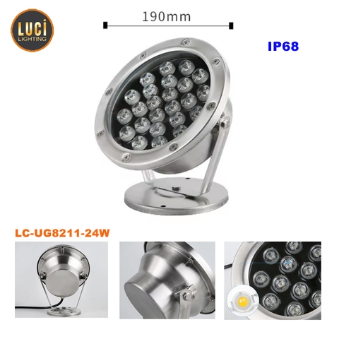 Đèn led âm nước LC-UG8211-24W