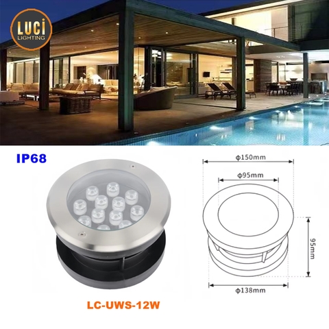 Đèn âm nước chôn đế LC-UWS-12W