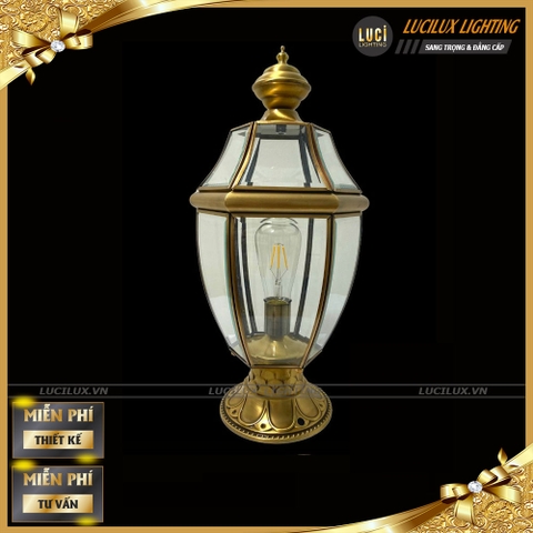 Đèn trụ cổng đồng LC-4108