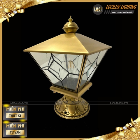 Đèn trụ cổng đồng LC-4109