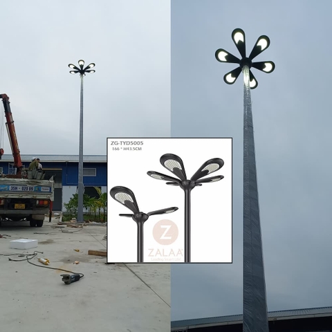 Từ Garden Solar Lighting đến LED Tree | Dòng đèn kiểu dáng bông hoa kết hợp với cột đèn đường