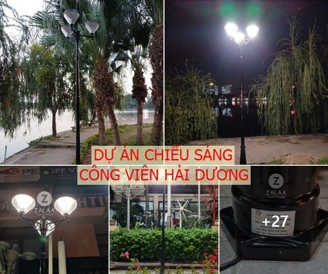 Dự Án Chiếu Sáng Cảnh Quan Công Viên Bằng Đèn Năng Lượng tại Hải Dương