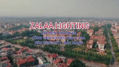 Dự Án Đèn Công Viên Năng Lượng Mặt Trời Cho Công Viên Hồ Điều Hòa Rộng 2.4ha tại Khu Đô Thị RÙA VÀNG CITY, Tây Thị Trấn Vôi, Lạng Giang, Bắc Giang