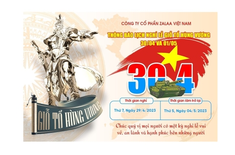 Thông Báo Lịch Nghỉ Lễ 10/3; 30/4 & 1/5 Năm 2023