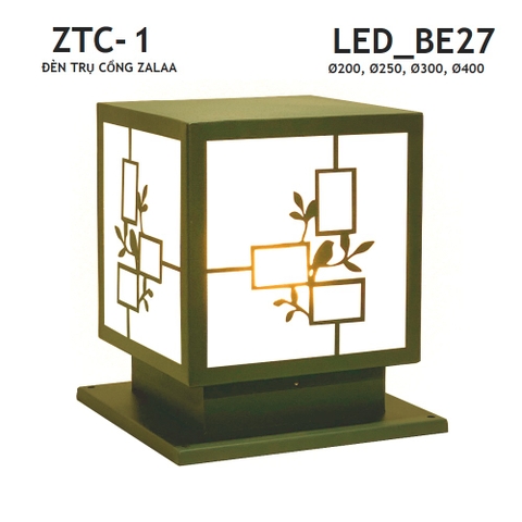 Đèn Trụ Cổng - Đầu đèn LED gắn trụ cổng, hàng rào cảnh quan sân vườn ngoài trời ZALAA - Chất Lượng Cao