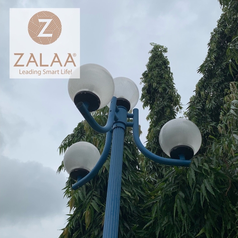 Cột Đèn Công Viên thép, chân đế đúc gang mã số ZSV-022 ZALAA