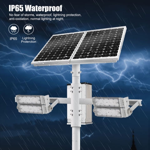 Đèn Pha Năng Lượng Mặt Trời Sân Thể Thao ZALAA Jsc Chống Nước IP65 Cao Cấp