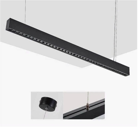 Đèn led thả trần văn phòng cao cấp kích thước L1200xW20xH75mm, 24w mã ZTVP1200x20x75 Zalaa