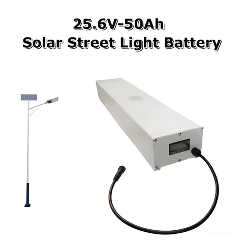 Bộ pin tích điện đèn năng lượng mặt trời LiFePo4 25.6V-50AH cho dự án chiếu sáng Zalaa Battery Lithium Solar Street light