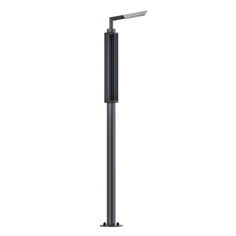 Cột Đèn Công Viên Chiếu Sáng Tự Động Với Tấm Pin Solar Dọc Vertical ZSR-2025 Park Smart Pole