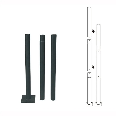 Cột Đèn Ghép Nối Thông Minh ZALAA - Giật Cấp D76/76 T1.8mm, Ống thép mạ kẽm Q235