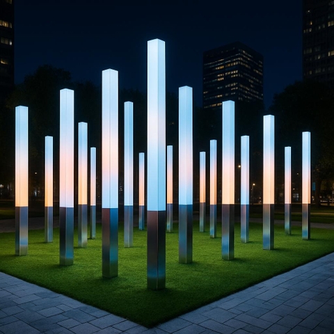 Cột Đèn LED 3D Tương Tác Thông Minh ZALAA – Hiệu Ứng Nhạc & Cảm Biến (Streaming Light Column)