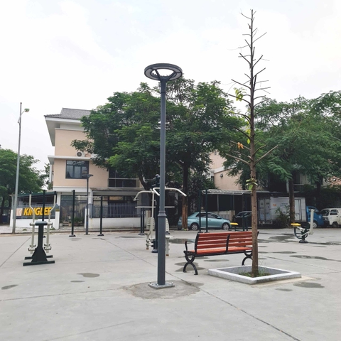 Cột Đèn LED Zalaa 30-50W H3,5-5m chiếu sáng khu tập luyện thể dục thể thao ngoài trời