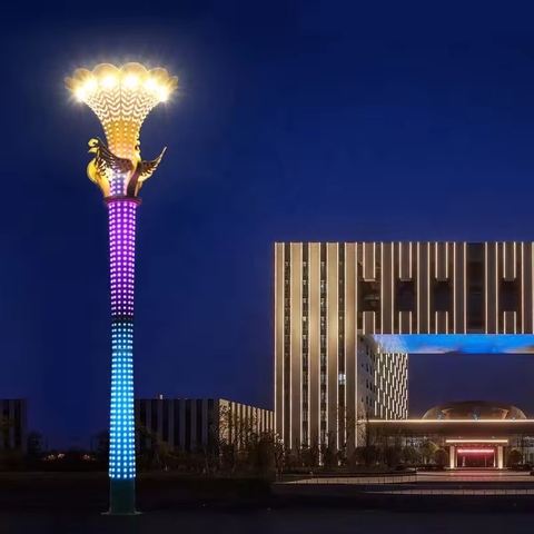 Cột Đèn ZALAA Trang Trí Nghệ Thuật 3D RGB Chiếu Sáng Cho Mùa Lễ Hội | LED Festival Lights