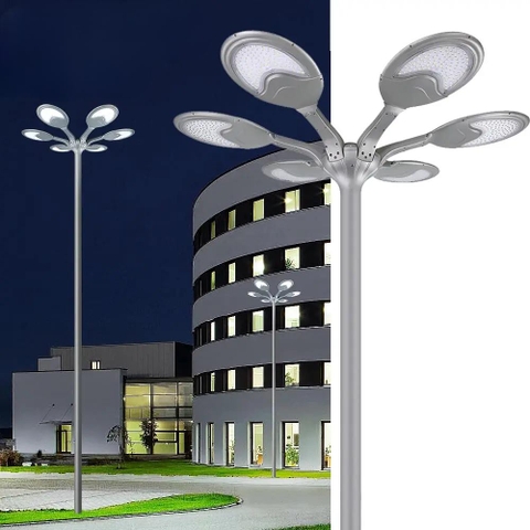 Đầu Đèn LED  ZALAA Chiếu Sáng Đường Phố Smart City Hiện Đại Kiểu Dáng Bông Hoa Cho cột cao 6-10m