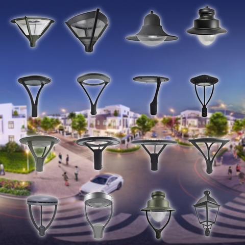 Đầu Đèn Trang Trí và Chiếu Sáng Công Viên hiện đại, Khu Đô Thị thông minh