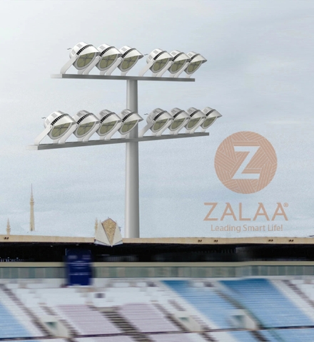 Đèn Chiếu Sáng Sân Thể Thao có giải pháp Smart Lighting SOGA Kết Nối 4G ZALAA