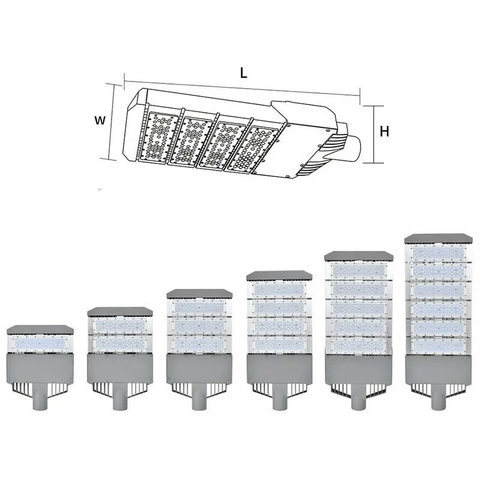 Đèn đường LED OEM Meanwell Cree mã ZODER054-150w ZALAA