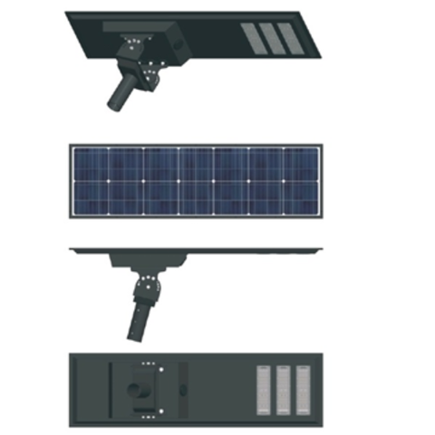 Đèn Đường LED ZLT-AIO4 Pw70/95/105W - All in one solar street light ZALAA ODM/OEM Theo Yêu Cầu
