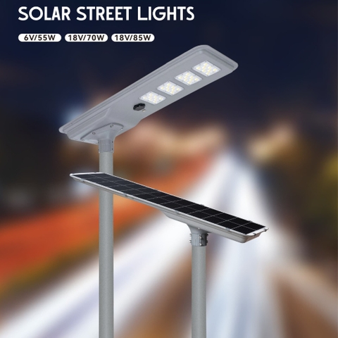 Đèn Solar NLMT Liền Thể ZKC-TH 55W All in One | ZALAA Solar Street Light