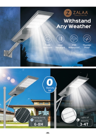 Đèn LED Solar NLMT Liền Thể ZKC-TG 30W All in One | ZALAA Street Light