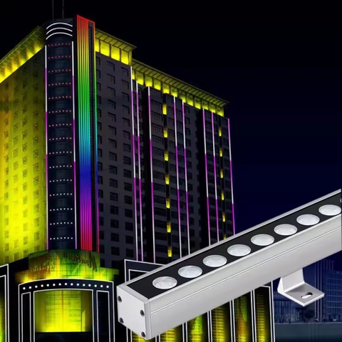 Đèn LED Thanh Dài 12W 36W RGBW IP65 DMX512 RGB Chiếu Tòa Nhà Building Cao Tầng - Facade lighting solution Zalaa