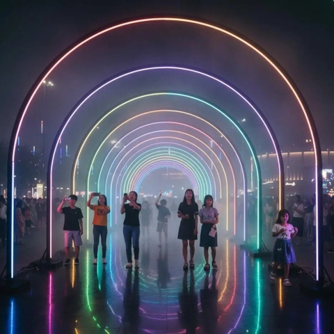 Đèn LED Walkway/Tunnel Arch ZALAA - Kiểu Cổng Ánh Sáng, Đường Hầm Nghệ Thuật