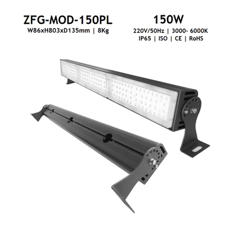 Đèn Pha LED Module 150W Philips Cao Cấp Mã SP ZFG-MOD-150PL ZALAA - Kiểu dáng thiết kế dạng thanh ngang sang trọng, Bảo hành 3 năm