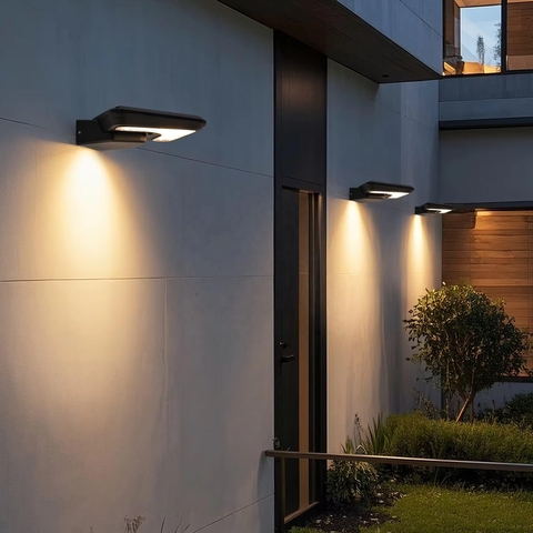 Đèn Solar Gắn Tường Ngoài Trời IP65 Thiết Kế Tối Giản – Giải Pháp Chiếu Sáng Bền Bỉ, Thẩm Mỹ Cho Dự Án