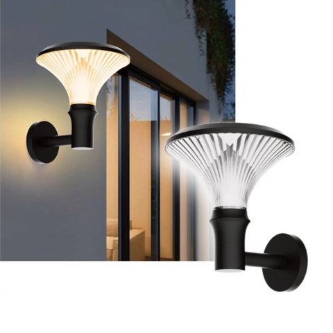 Đèn Treo Tường Nhà, Cửa Cột, Cổng Sân Vườn Năng Lượng Mặt Trời Hiện Đại ZGT-BD3002 - Round diamond wall lamp smart home lighting