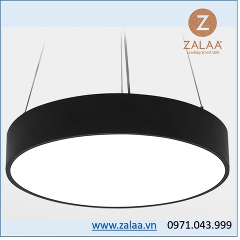Đèn thả trần văn phòng tròn hình chữ O liền, ánh sáng tràn màn hình đường kính 500mm, 24w
