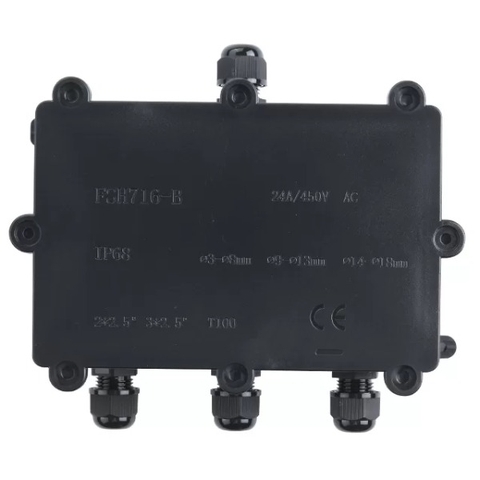 Hộp Nối Điện Deenlai FSH716-B - Chia nhiều cổng từ 2 đến 10 ngả, Chống nước, Ngoài trời IP68 - Linh kiện đèn led Zalaa