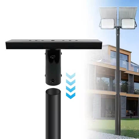 Gia công giá đỡ các tay cần cho Cột đèn pha, giật cấp, trung tâm - ZALAA Flood Light Mount Bracket từ 58mm, 76mm đến OEM theo yêu cầu