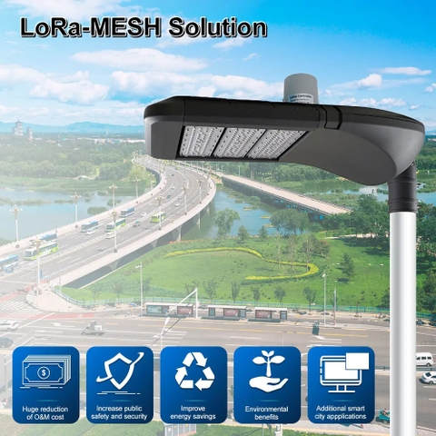 Giải pháp Lora-Mesh chiếu sáng thông minh cho đèn đường ZALAA Smart Lighting Solutions