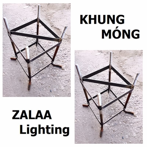 Khung Móng M16x240x240x550 ZALAA Cho Cột Đèn LED