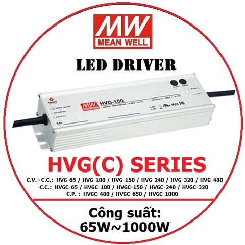Nguồn Đèn LED Driver Meanwell HVG(C)